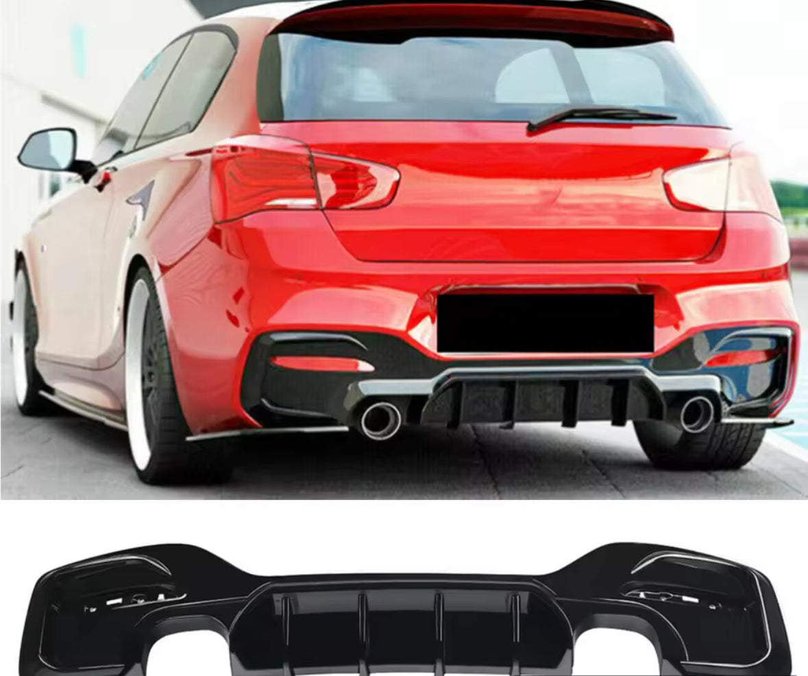 BMW 1 SERIES FRONT SPLITTER & Rear Diffuser M SPORT GLOSS F20 F21 LCI 2015-2019