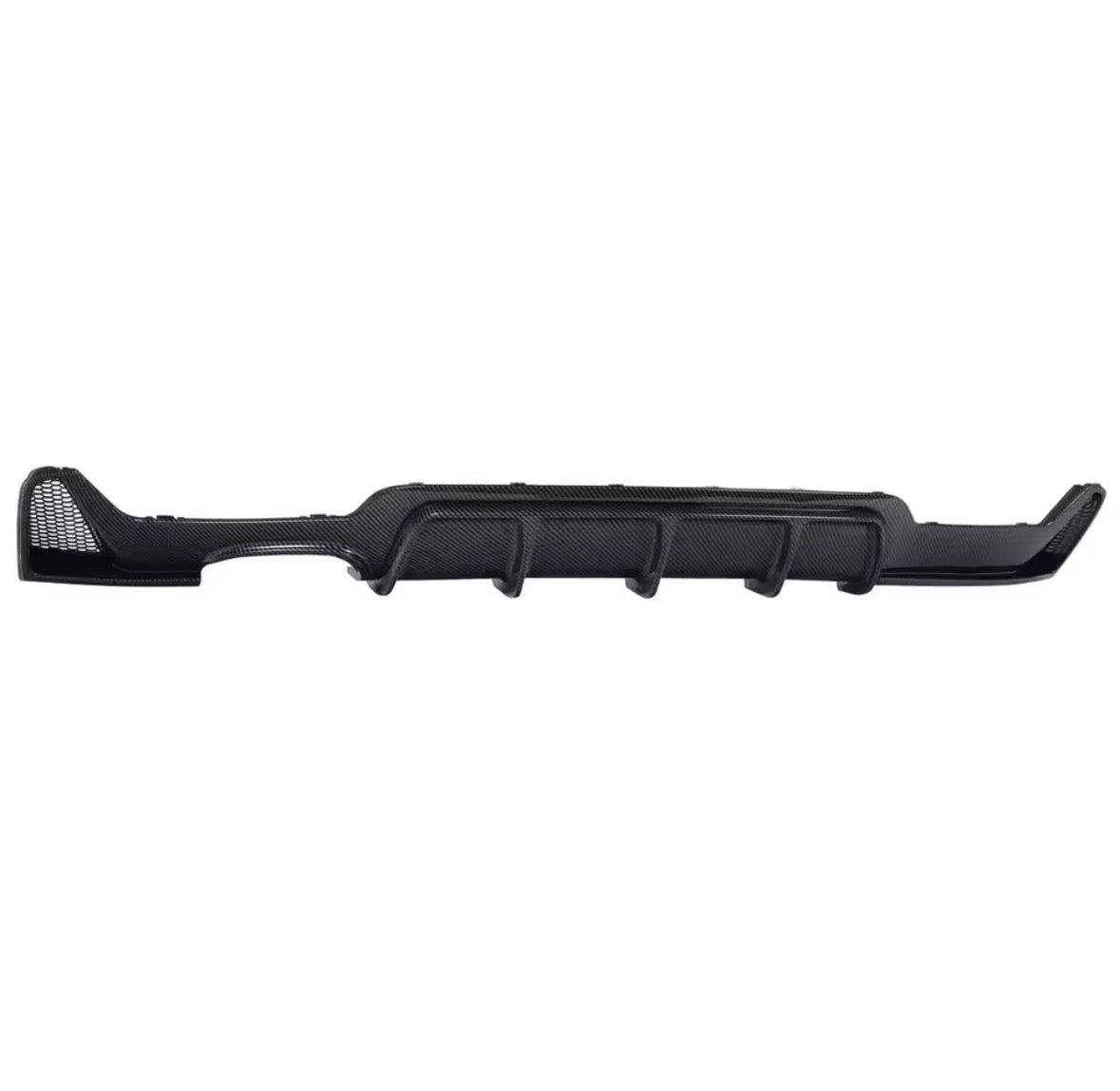 BMW F32 F33 F36 M Sport Rear Diffuser Lip (Carbon Fiber Look) | 2014–2020