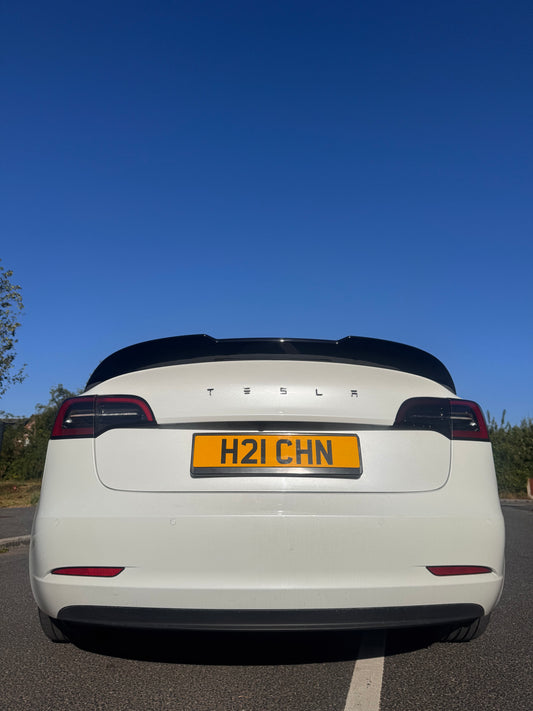 Tesla Gloss Black  Model 3 Rear Spoiler PSM Style Highkick Duckbill 2017-2023
