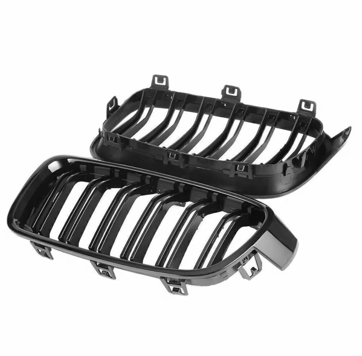 BMW 3 Series Kidney Grille GLOSS BLACK Dual LINE F30 F31 2012-2018