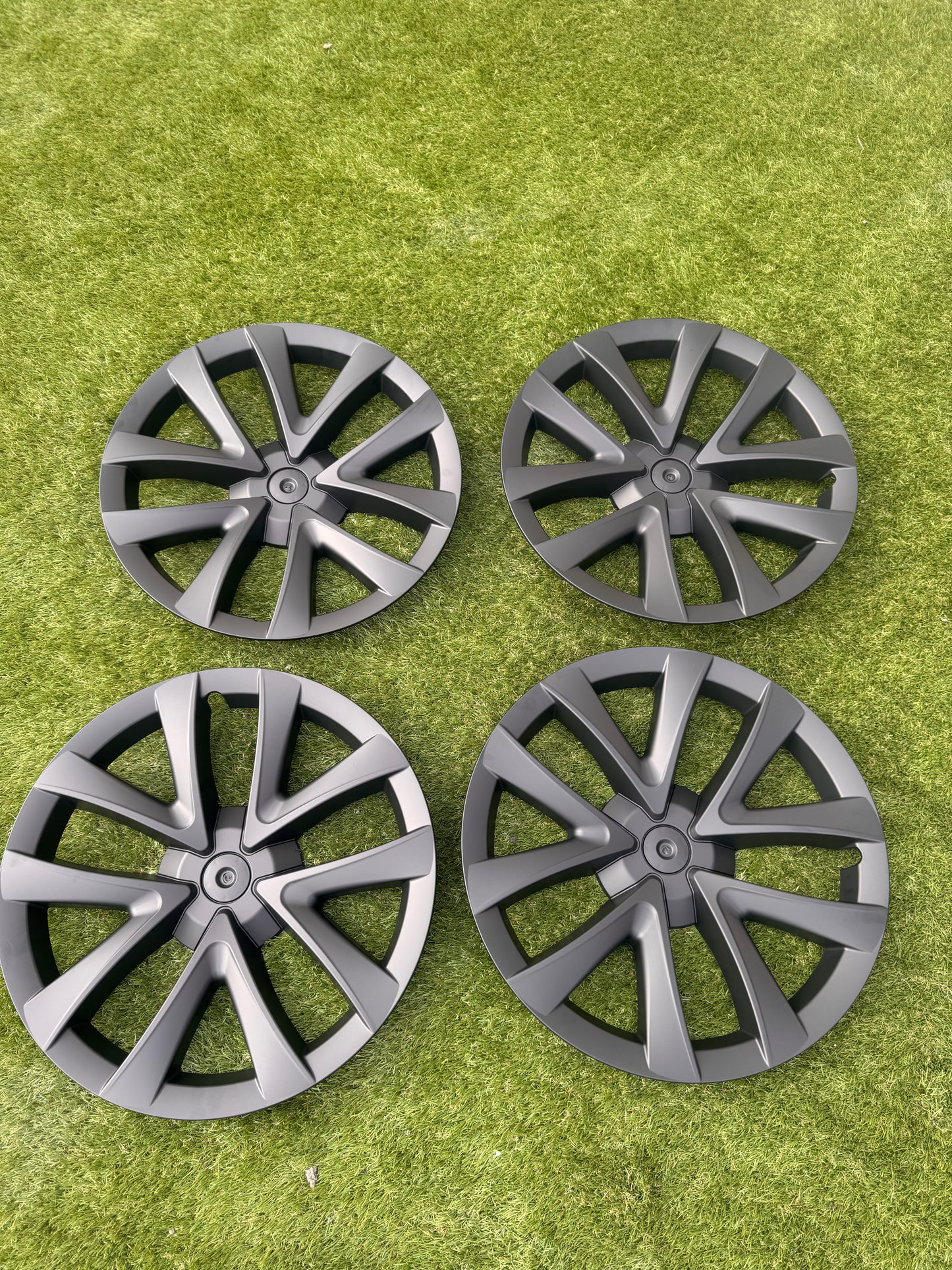 Tesla Model 3 (17-23) Wheel Rim Covers 4PCS 18 inch Arachnid Wheel Cover with Matte T Logo