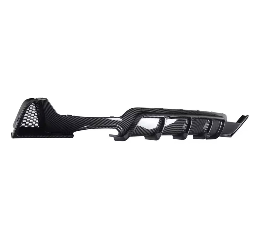 BMW F32 F33 F36 M Sport Rear Diffuser Lip (Carbon Fiber Look) | 2014–2020