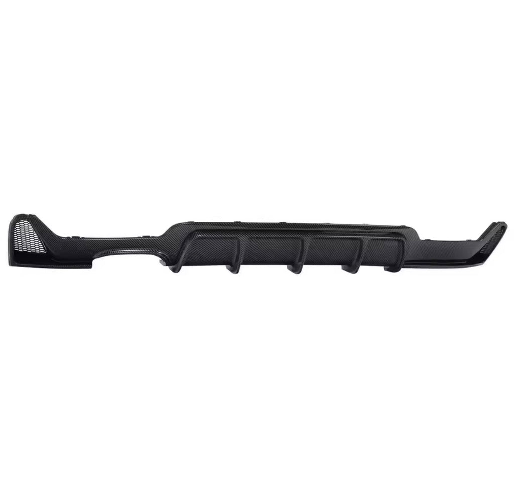 BMW F32 F33 F36 M Sport Rear Diffuser Lip (Carbon Fiber Look) | 2014–2020