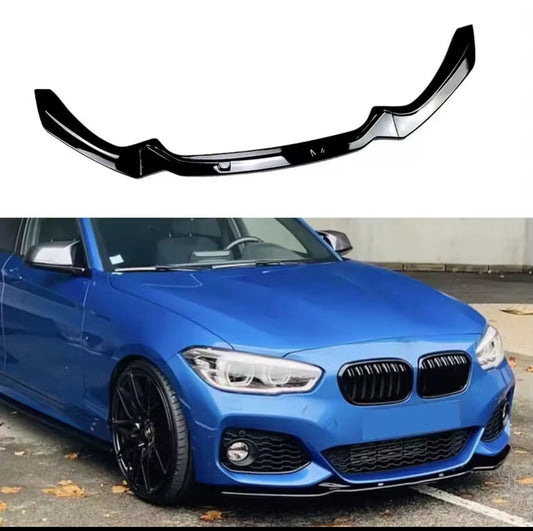 BMW 1 SERIES FRONT LIP BUMPER SPLITTER M SPORT GLOSS  F20 F21 LCI 2015-2019