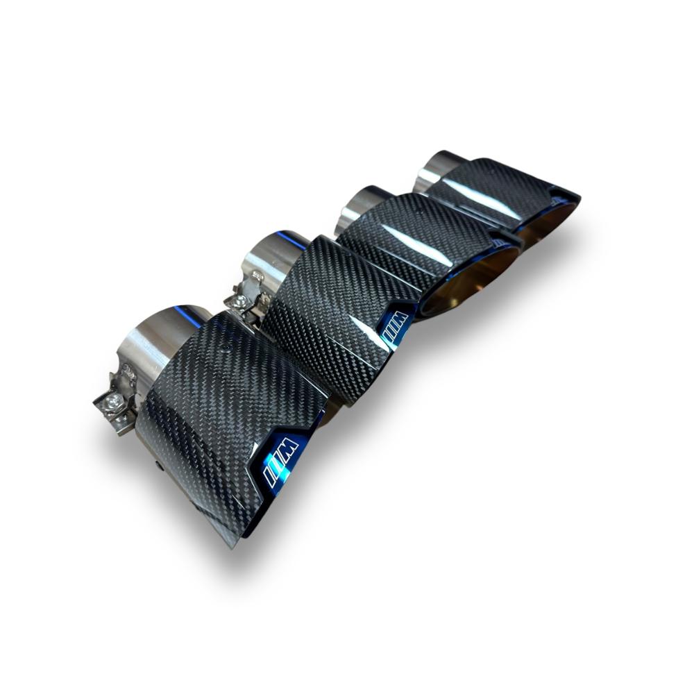 BMW G80 M3, G82/G83 M4 Real Carbon Fiber Exhaust Tips | 4PC